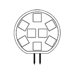 G4 foglalatú LED