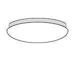 Mennyezeti műanyag UFO lámpa