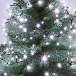 LED-es beltéri fényfüzér, hidegfehér, 50 LED