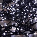 LED-es cluster fényfüzér, hidegfehér, 8pr, timer, távirányító