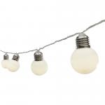 LED-es villanykörte fényfüzér, 20 LED, melegfehér