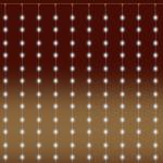 Micro LED-es fényfüggöny, 20 füzér / 20 LED, melegfehér, kültéri kivitel