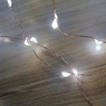 Micro LED-es fényfüzér, 160 LED, hidegfehér, kültéri