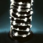 Micro LED-es fényfüzér-köteg,  10 füzér / 20 LED, hidegfehér, kültéri kivitel