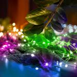 Micro LED fényfüzér, 30 színes micro LED