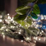 Micro LED fényfüzér, 30 hidegfehér micro LED