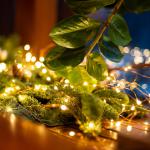 Micro LED fényfüzér, 30 melegfehér micro LED