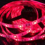 12V-os Színváltós RGB Led szalag 30 led/m, 5050 chip, 280 Lumen, 1 év garancia