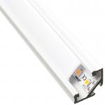 LP201-W Sarkos fehér aluminium profil
