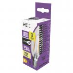 Melegfehér LED filament égő, gyertya, E14, 2.5W, 225lm
