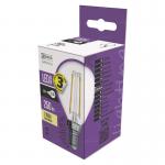 LED filament égő, gömb, 2W, 250lm, E14, 2700K