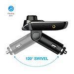 Digitális kijelzős FM rádiós transzmitter, MP3 lejátszó, kihangosító, bluetooth kapcsolattal, MicroSD jack és USB bemenettel