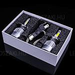C6 H4 új széria még erősebb fény! Autóba való fényszóró,ventillátoros hűtéssel, 18W 6500 Kelvin 2100 Lumen