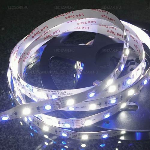12V-os RGBW Led szalag RGB 30 LED/m + CW 30 LED/m összesen 60 LED/m 1 év gar.