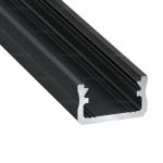 Fekete színű aluminium profil