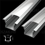 LP302 Besüllyeszthető aluminium profil