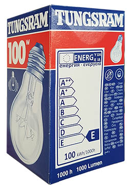 100w-os izzó 1000Lumen